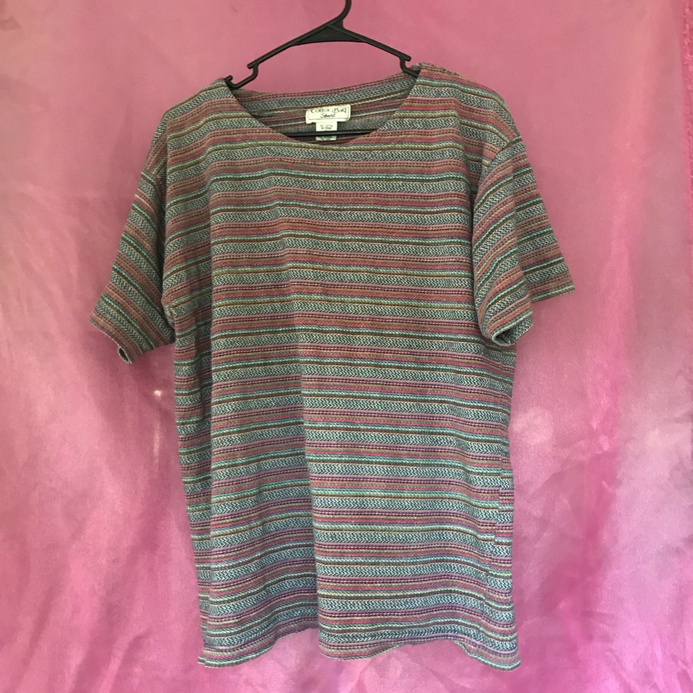 Multicolored striped tee!
